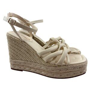 Circus Sam Edelman Irene Women's Sandal Wedge Espadrille Platform Ivory Size 10